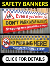 School No Parking Banners Safety Banners